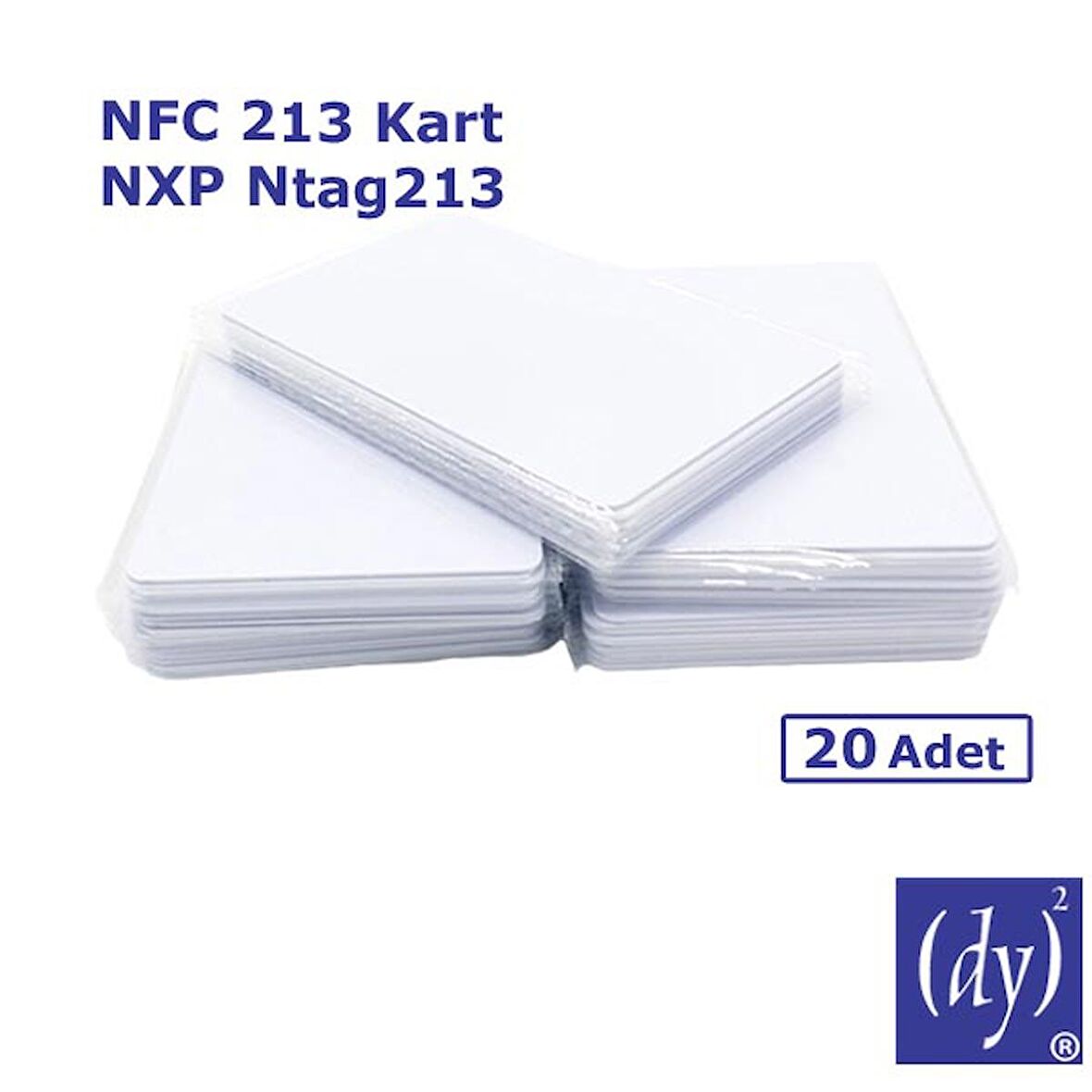 Dijital Kartvizit için NFC 213 Kart NXP Ntag213 144Byte Kapasite [20 adet]